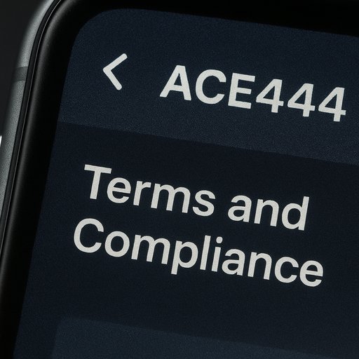 ACE444 account screen